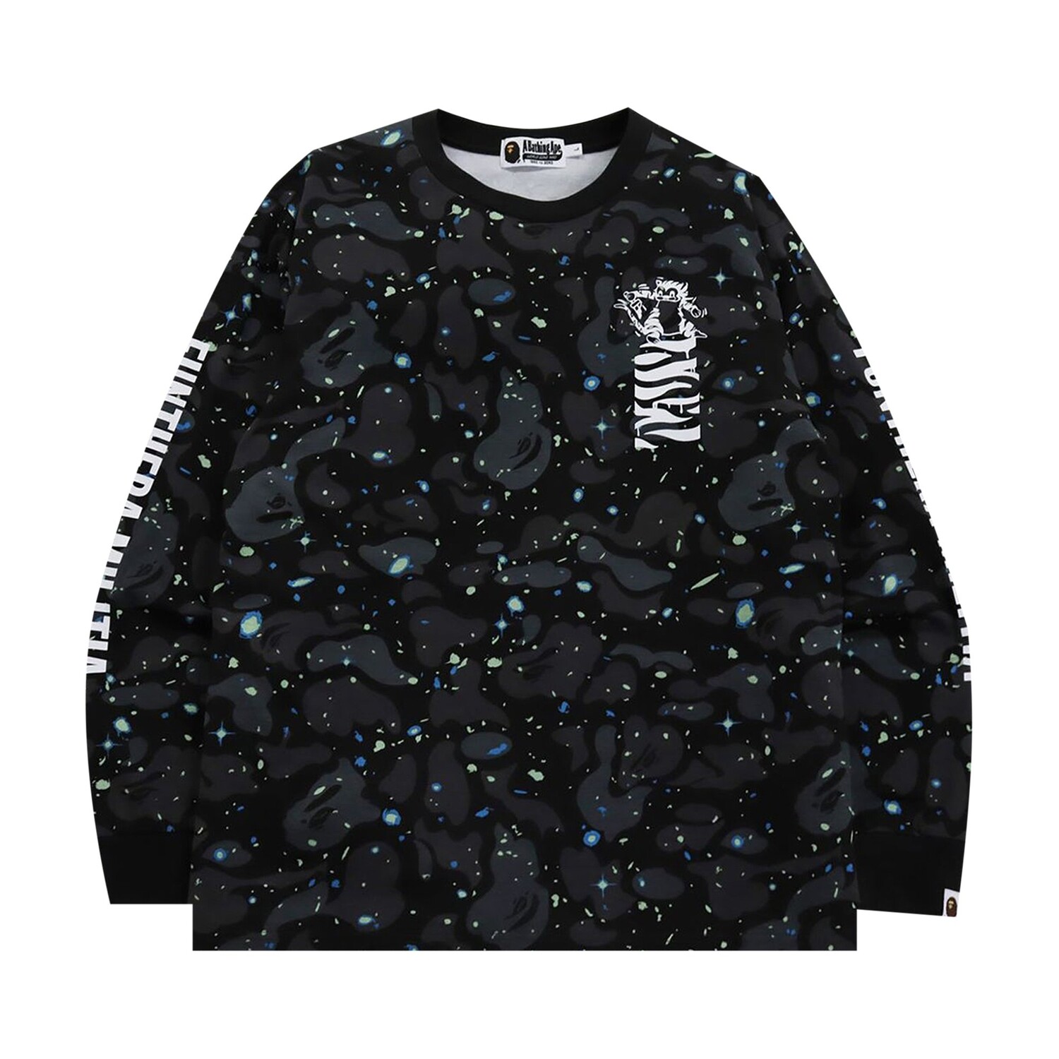 Футболка с длинными рукавами BAPE Space Camo Tiger, черная, Черный, Футболка с длинными рукавами BAPE Space Camo Tiger, черная
Футболка с длинными рукавами BAPE Space Camo Tiger, черная, Черный, Футболка с длинными рукавами BAPE Space Camo Tiger, черная