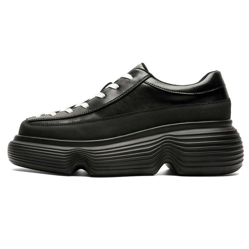 WEISHIBANGWEI Мужские повседневные туфли черные с эффектом увеличения роста, цвет Black Height Increasing 
WEISHIBANGWEI Мужские повседневные туфли черные с эффектом увеличения роста, цвет Black Height Increasing