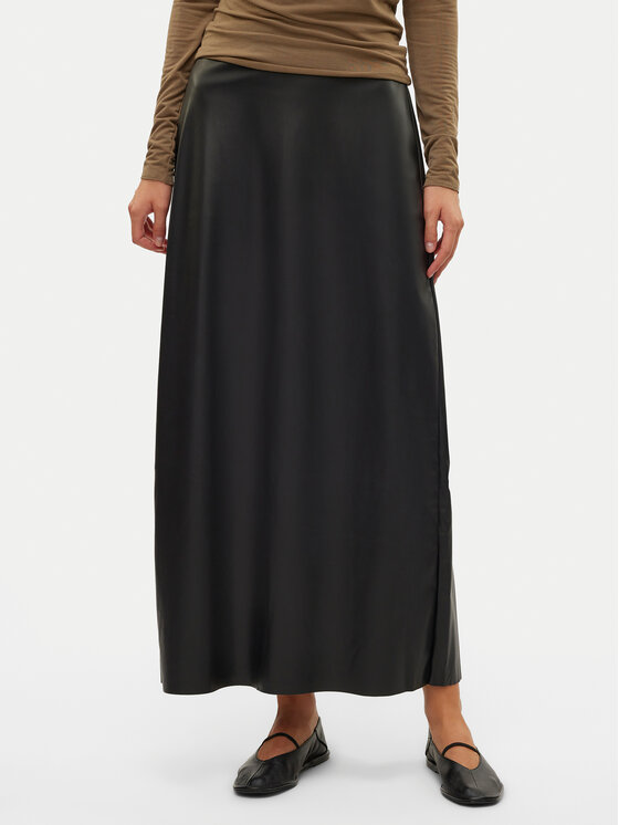 Юбка из искусственной кожи, стандартного кроя Vero Moda, черный 
Юбка из искусственной кожи, стандартного кроя Vero Moda, черный