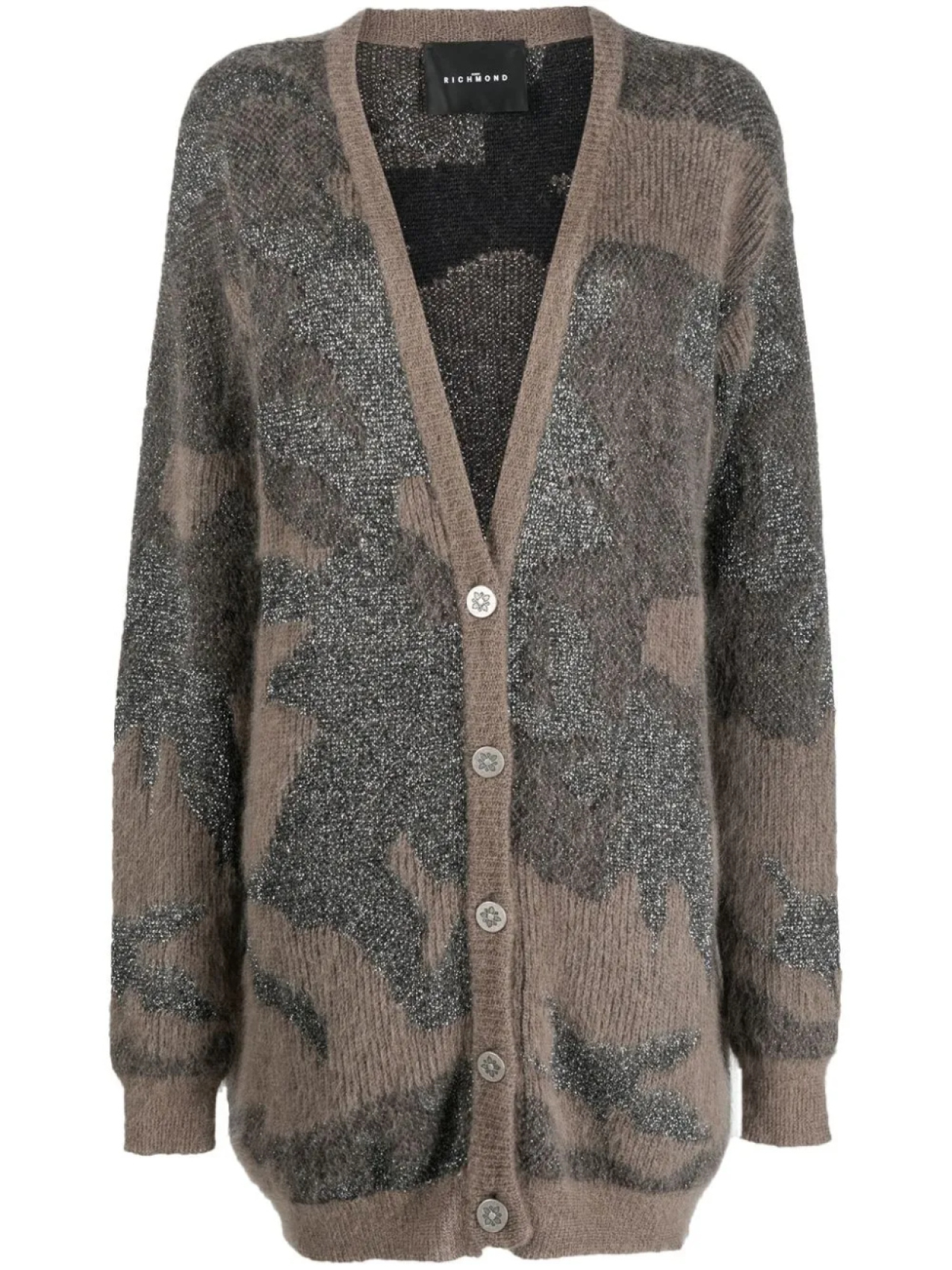 John Richmond кардиган с V-образным вырезом и вставками, коричневый
John Richmond кардиган с V-образным вырезом и вставками, коричневый