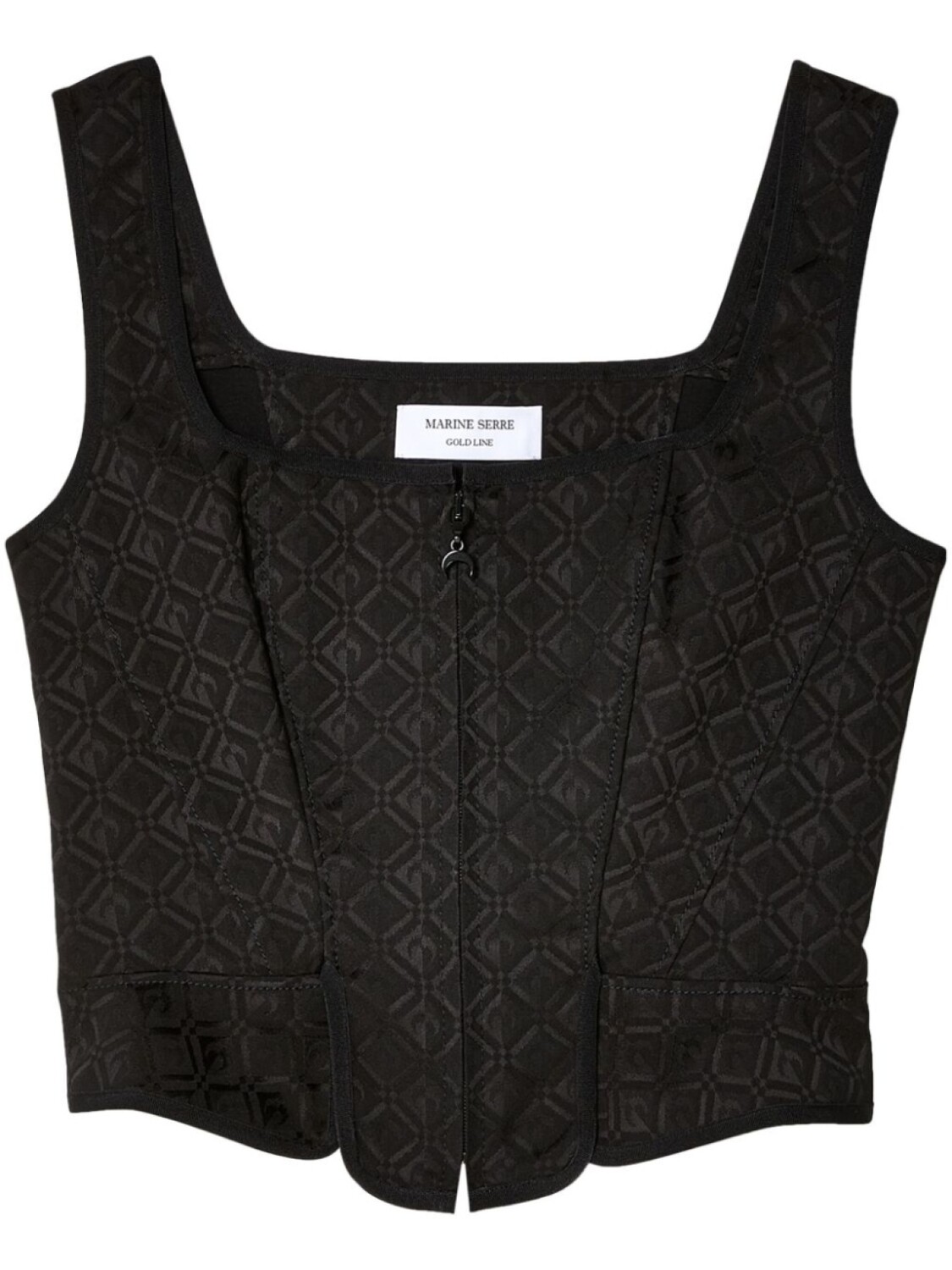 Marine Serre топ-корсет Moon Diamant, черный
Marine Serre топ-корсет Moon Diamant, черный