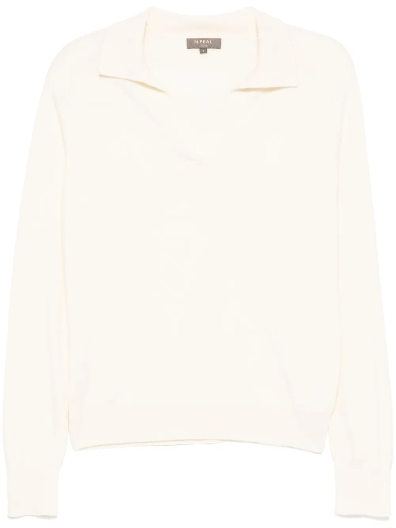 Рубашка поло с V-образным вырезом N.Peal, нейтральный
Рубашка поло с V-образным вырезом N.Peal, нейтральный