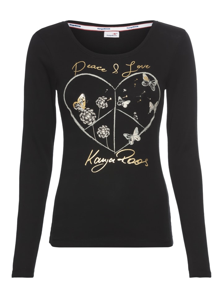 Рубашка с длинным рукавом Kangaroos, черный
Рубашка с длинным рукавом Kangaroos, черный