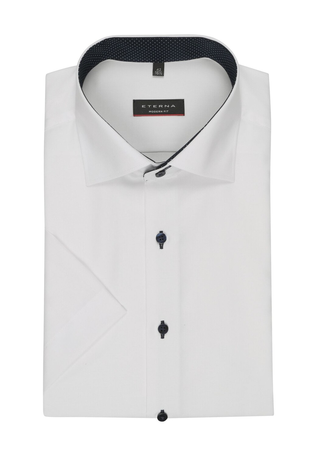 Рубашка деловая, современный крой, негладкая, мужская ETERNA, белый
Рубашка деловая, современный крой, негладкая, мужская ETERNA, белый