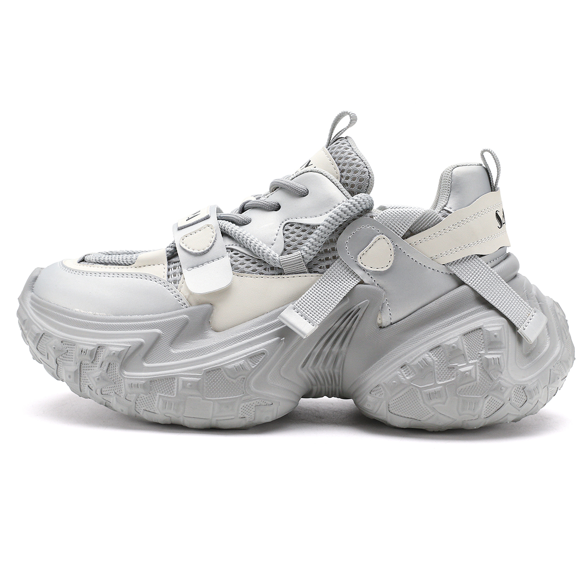 SAFIYA Низкие массивные кроссовки унисекс серебристые, цвет Silver
SAFIYA Низкие массивные кроссовки унисекс серебристые, цвет Silver