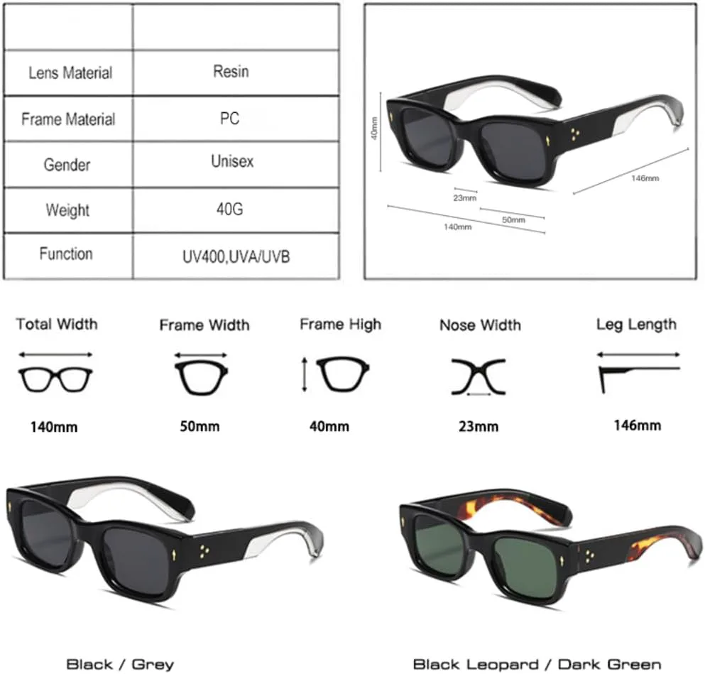 Винтажные квадратные солнцезащитные очки для женщин, модные заклепки, широкие дужки, мужские, трендовые панк-очки, двухцветные, UV400 UATXTAU, Blue Gray Gradient
Винтажные квадратные солнцезащитные очки для женщин, модные заклепки, широкие дужки, мужские, трендовые панк-очки, двухцветные, UV400 UATXTAU, Blue Gray Gradient