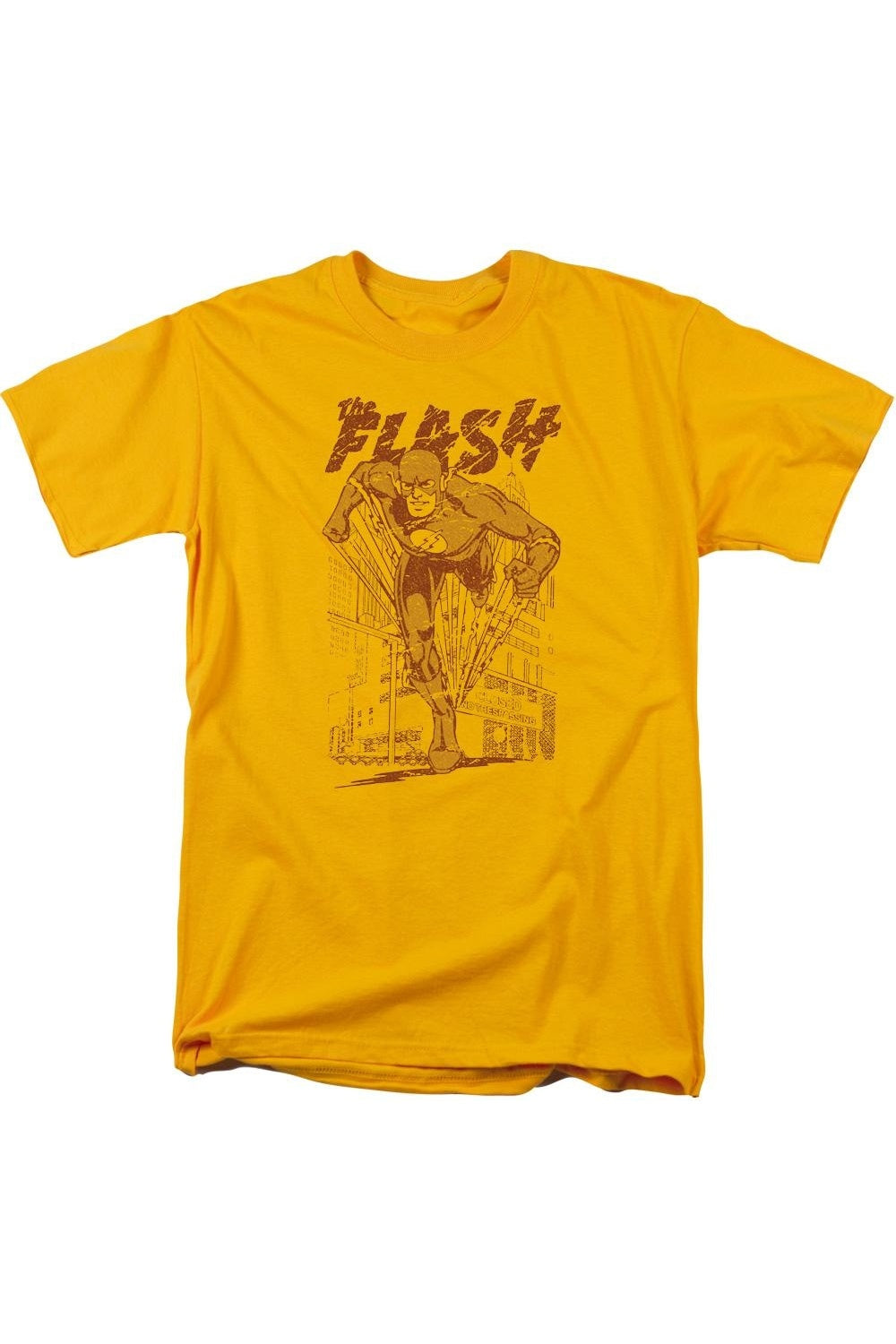 Футболка с коротким рукавом для взрослых DC Comics Flash Busting Out Gildan, золотой
Футболка с коротким рукавом для взрослых DC Comics Flash Busting Out Gildan, золотой