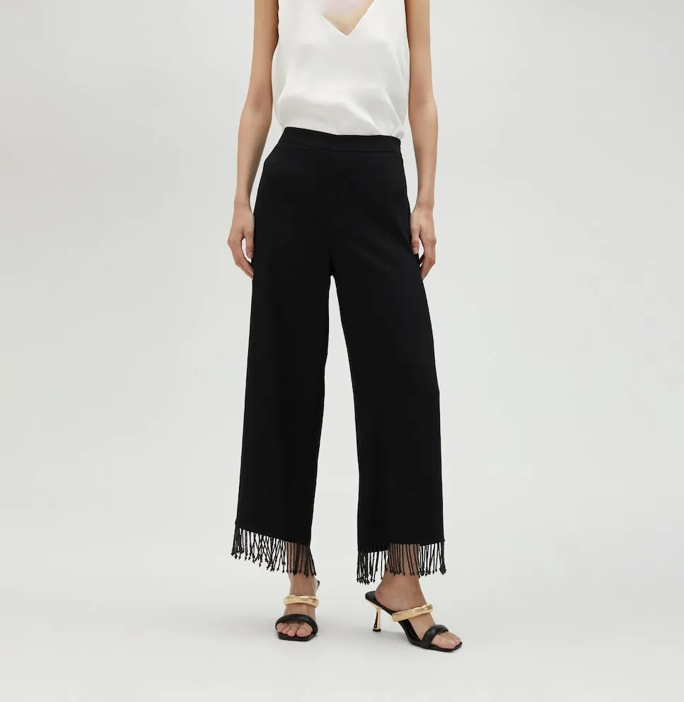 Женские прямые брюки с бахромой Lola Casademunt, черный
Женские прямые брюки с бахромой Lola Casademunt, черный