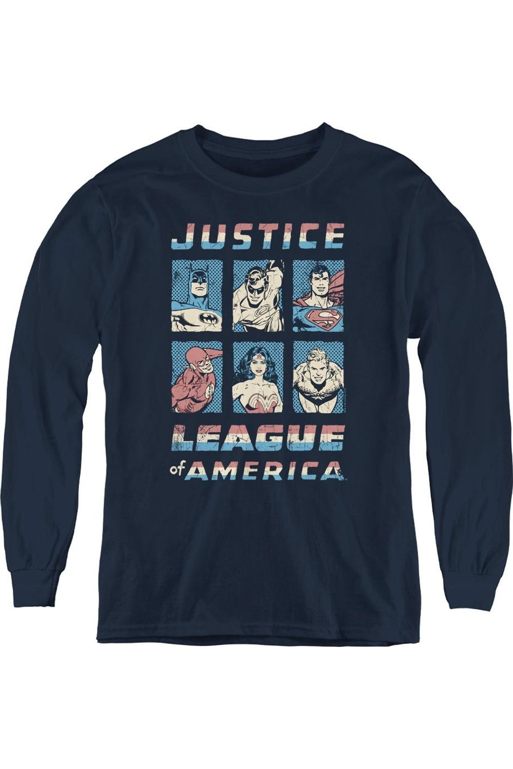 Футболка с длинным рукавом для подростков Justice League of America American League Gildan, темно-синий
Футболка с длинным рукавом для подростков Justice League of America American League Gildan, темно-синий