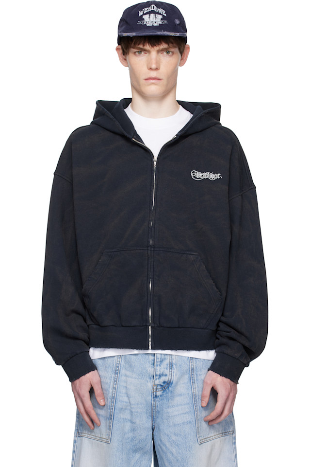 Готическая худи с принтом логотипа We11Done, синий
Готическая худи с принтом логотипа We11Done, синий