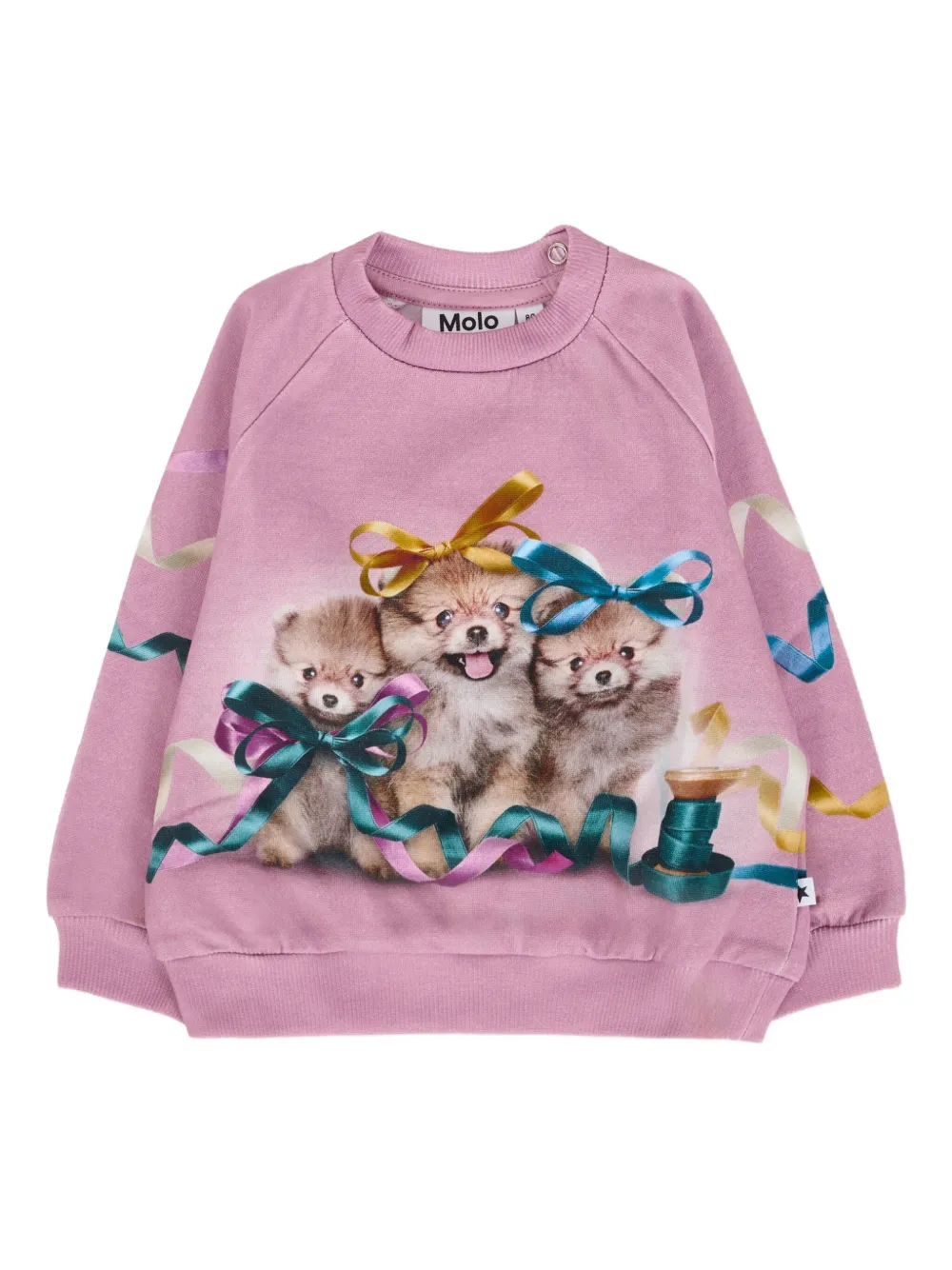 Толстовка с принтом щенков и лентами Molo, розовый
Толстовка с принтом щенков и лентами Molo, розовый