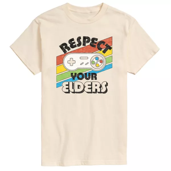 Мужская футболка "Уважай старших" с принтом Licensed Character, бежевый
Мужская футболка "Уважай старших" с принтом Licensed Character, бежевый