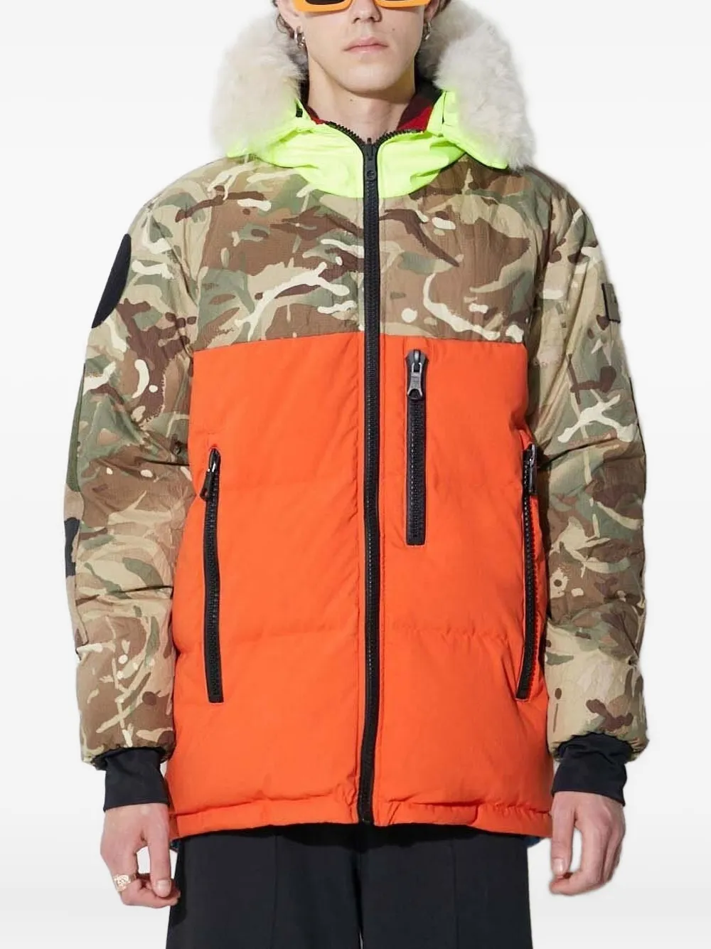 Куртка-пуховик с камуфляжными вставками Griffin, оранжевый
Куртка-пуховик с камуфляжными вставками Griffin, оранжевый