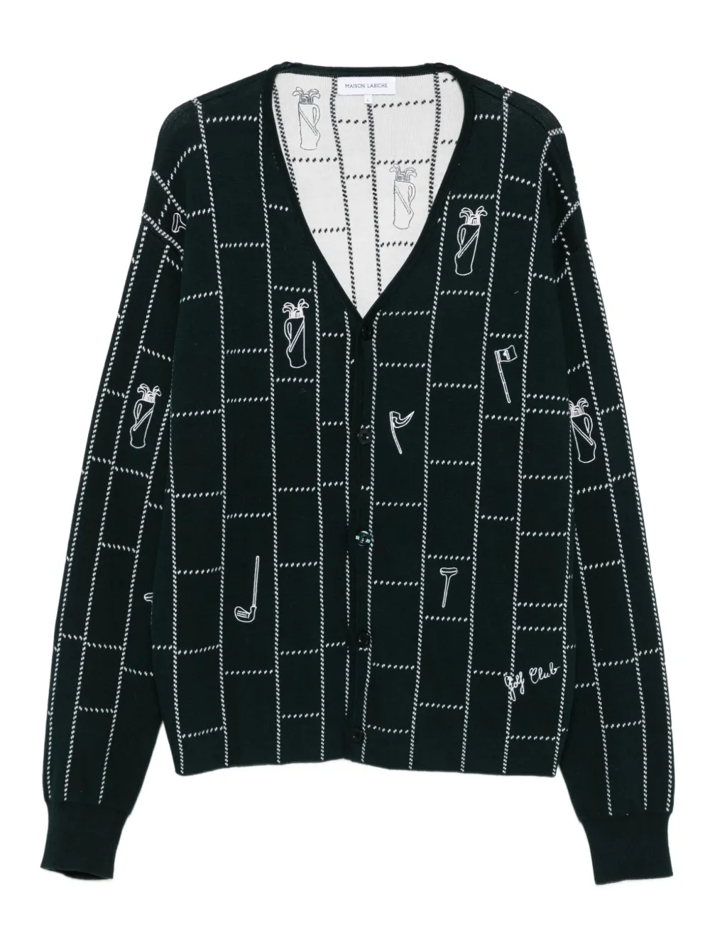 Кардиган с клетчатым узором Maison Labiche, зеленый
Кардиган с клетчатым узором Maison Labiche, зеленый