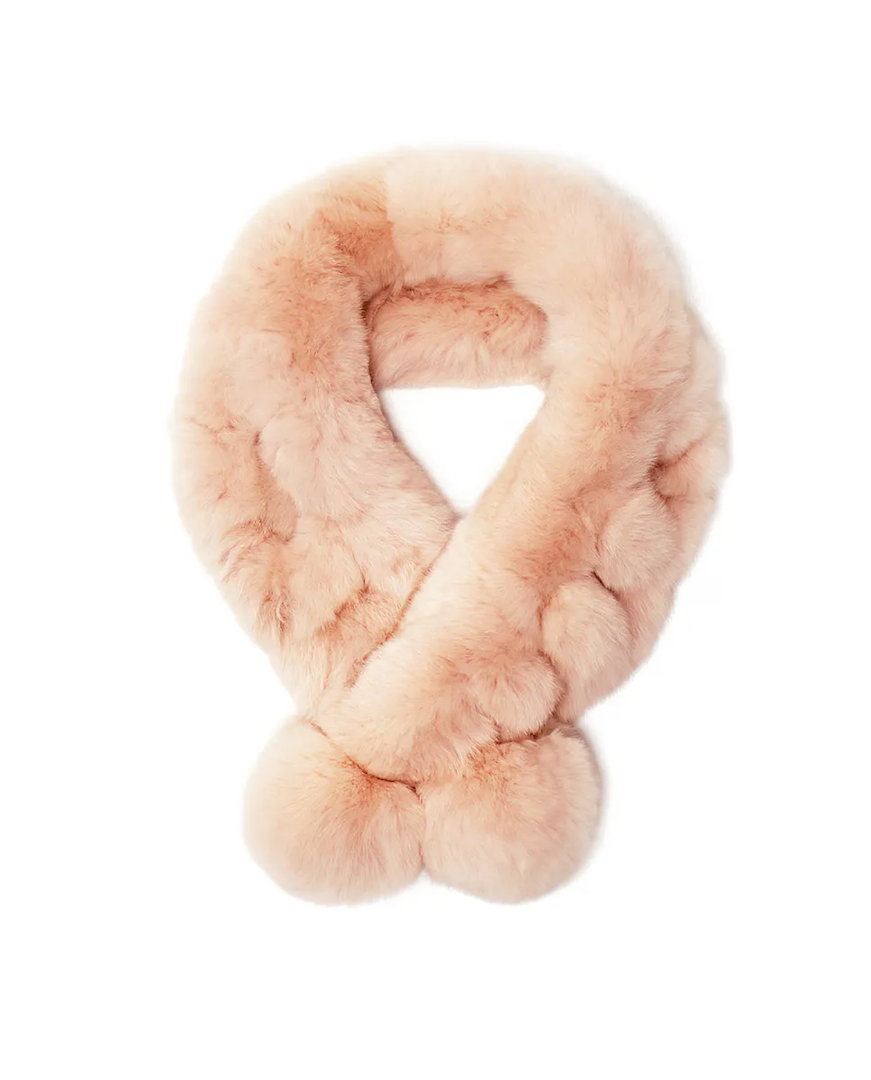 Розовый шарф из волос рекса с помпонами на концах Maximilian, розовый
Розовый шарф из волос рекса с помпонами на концах Maximilian, розовый