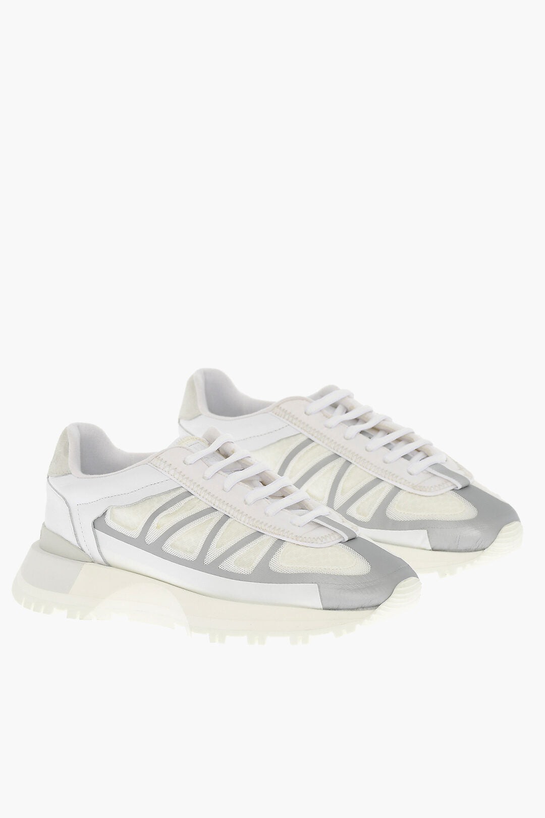Низкие двухцветные кроссовки Maison Margiela Mm22, белый 
Низкие двухцветные кроссовки Maison Margiela Mm22, белый