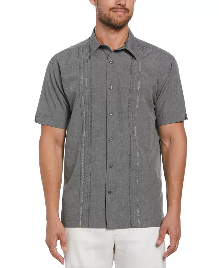 Мужская рубашка из шамбре с геометрической вышивкой Geo Cubavera, серый
Мужская рубашка из шамбре с геометрической вышивкой Geo Cubavera, серый