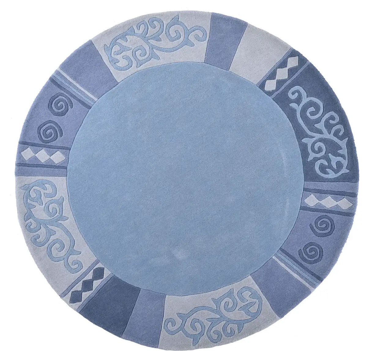 Шерстяной ковер THEKO "Ambadi", круглый, чистая новая шерсть, прошивка вручную, с каймой, современный Ø 190 см, синий
Шерстяной ковер THEKO "Ambadi", круглый, чистая новая шерсть, прошивка вручную, с каймой, современный Ø 190 см, синий