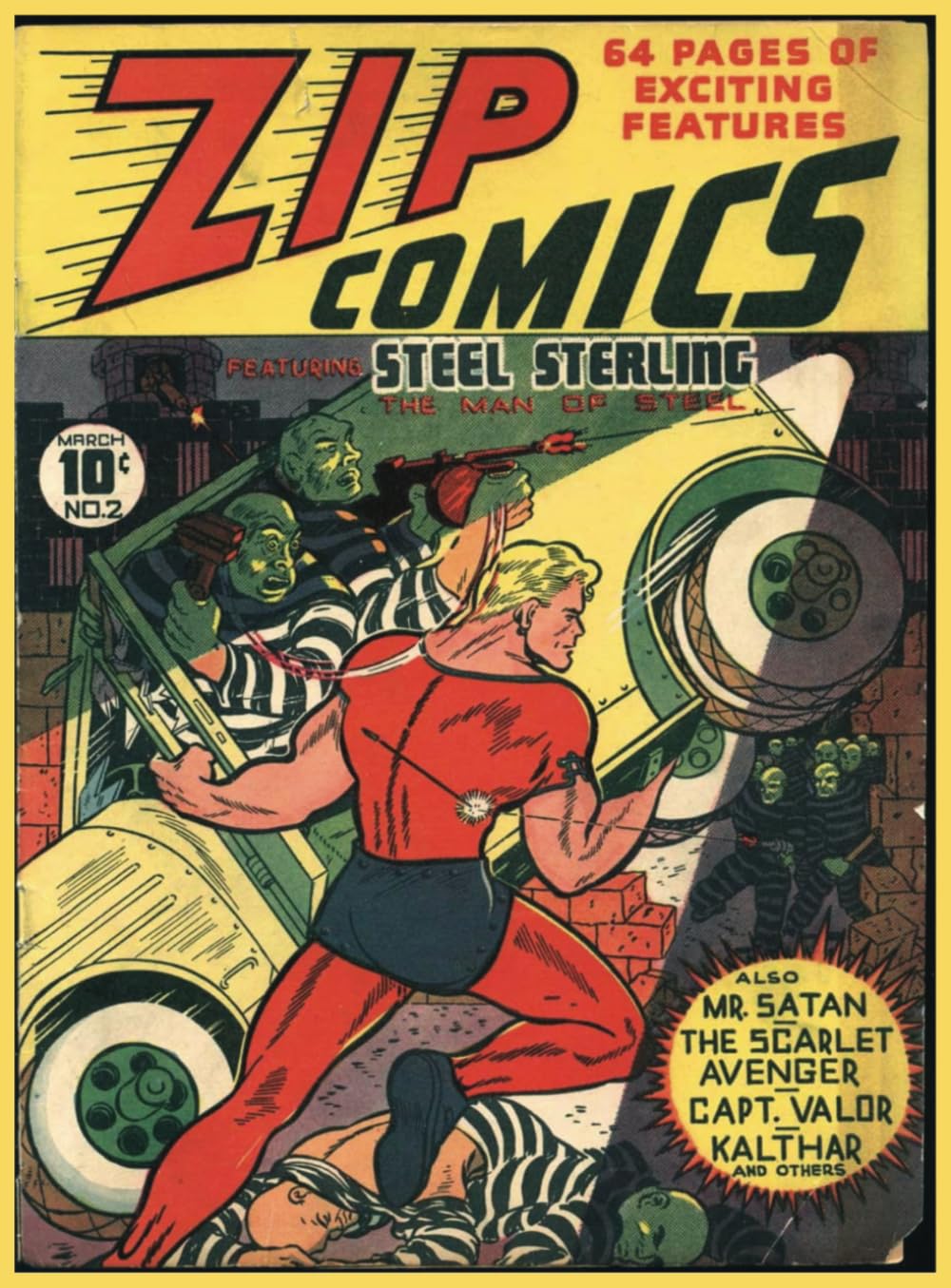 Zip Comics No2: Vintage Golden Age Superhero Comic | (Independently published)
Zip Comics No2: Vintage Golden Age Superhero Comic | (Independently published)