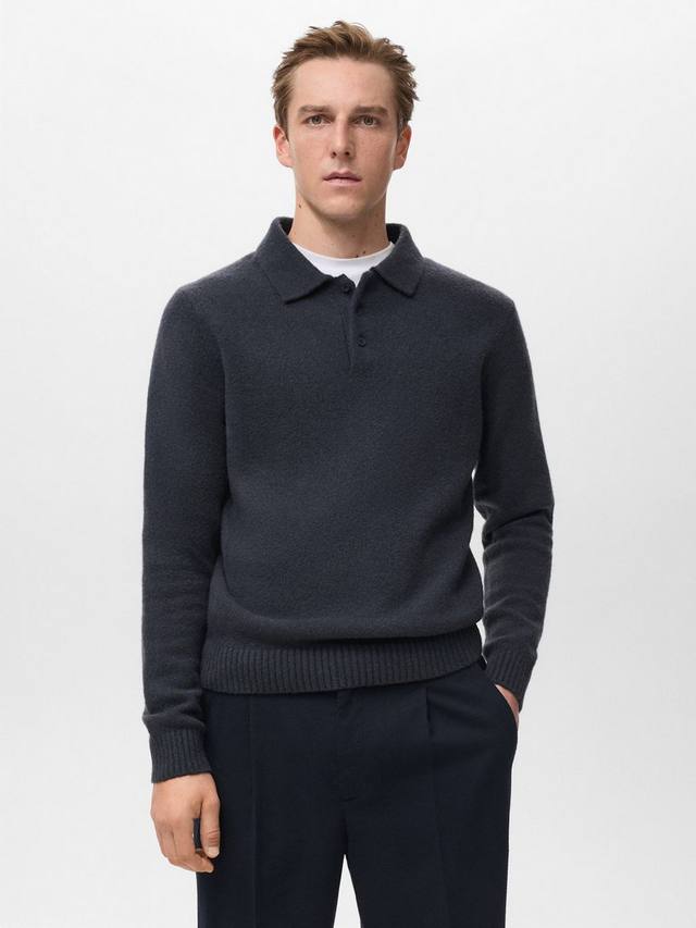 Лонгслив поло от Lotuss Mango, Navy Blue
Лонгслив поло от Lotuss Mango, Navy Blue