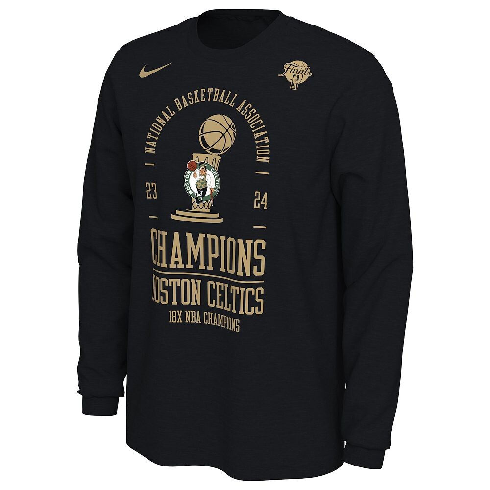 Мужская футболка с длинным рукавом Nike Boston Celtics 2024 NBA Finals Champions Authentic Locker Room, цвет Cel Black
Мужская футболка с длинным рукавом Nike Boston Celtics 2024 NBA Finals Champions Authentic Locker Room, цвет Cel Black