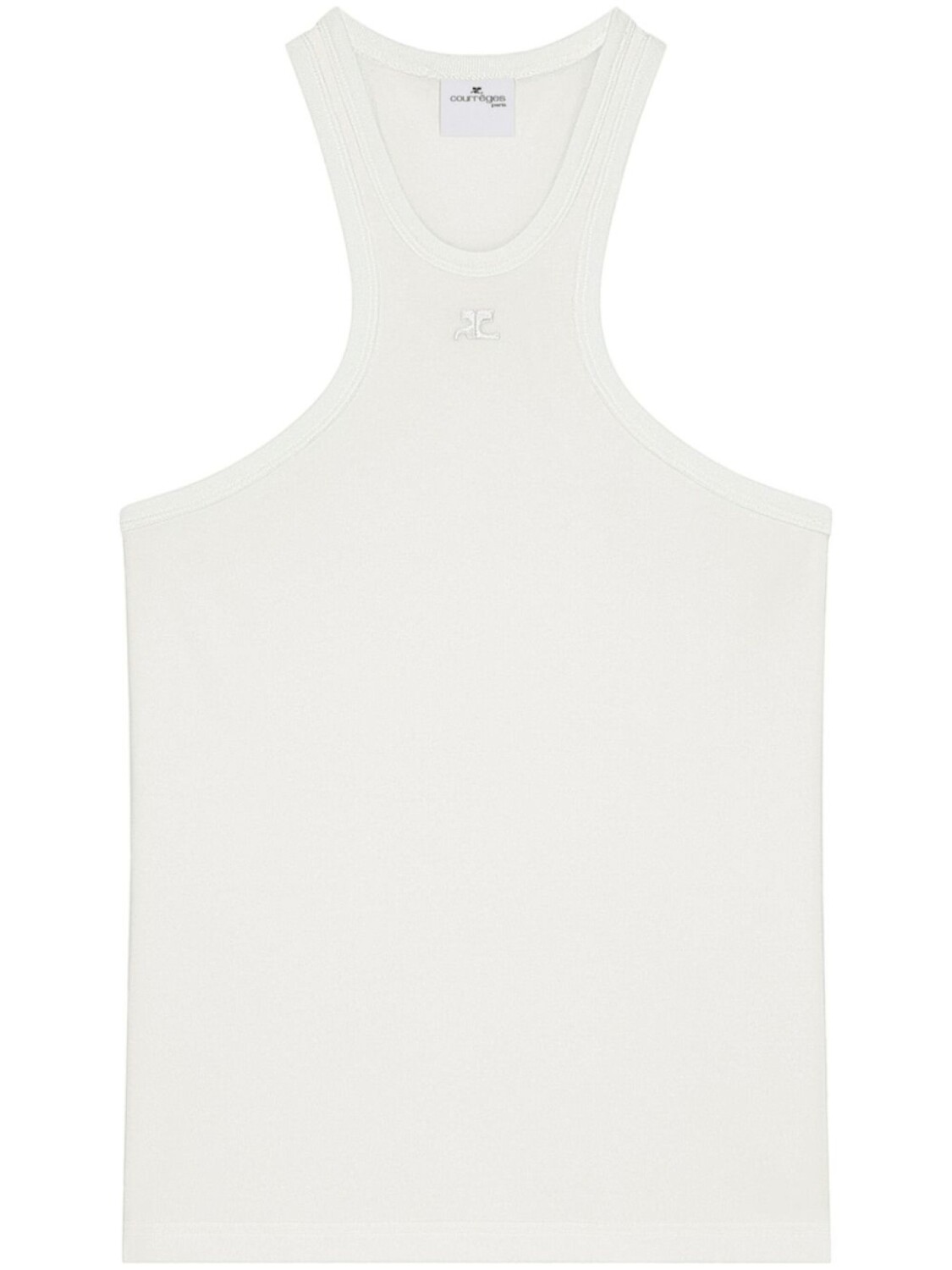 Courrèges топ из джерси, белый 
Courrèges топ из джерси, белый