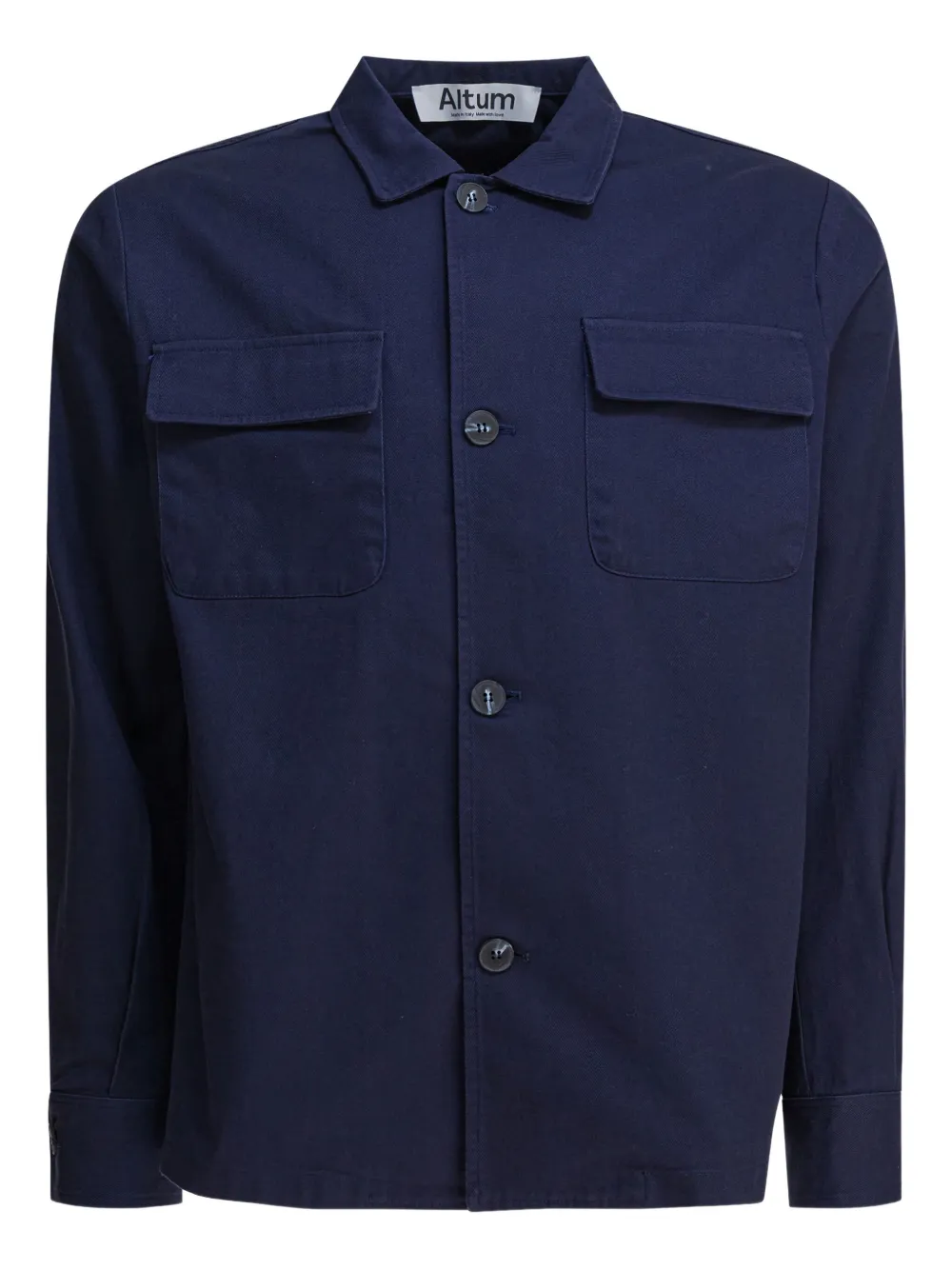 Хлопковая куртка-рубашка с двумя карманами ALTUM, синий
Хлопковая куртка-рубашка с двумя карманами ALTUM, синий