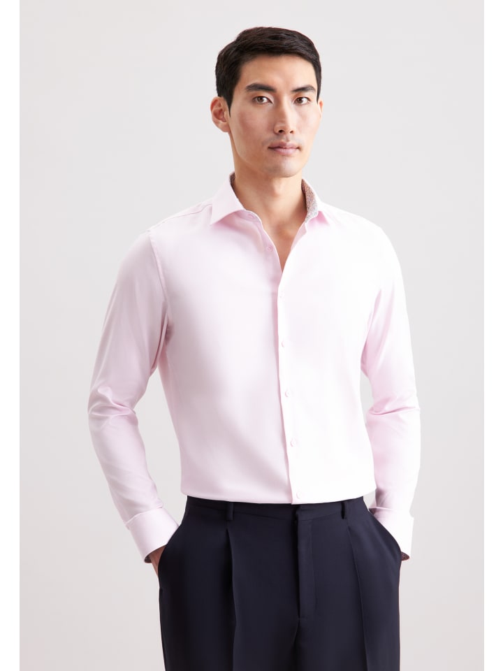 Рубашка делового кроя розового цвета Seidensticker
Рубашка делового кроя розового цвета Seidensticker