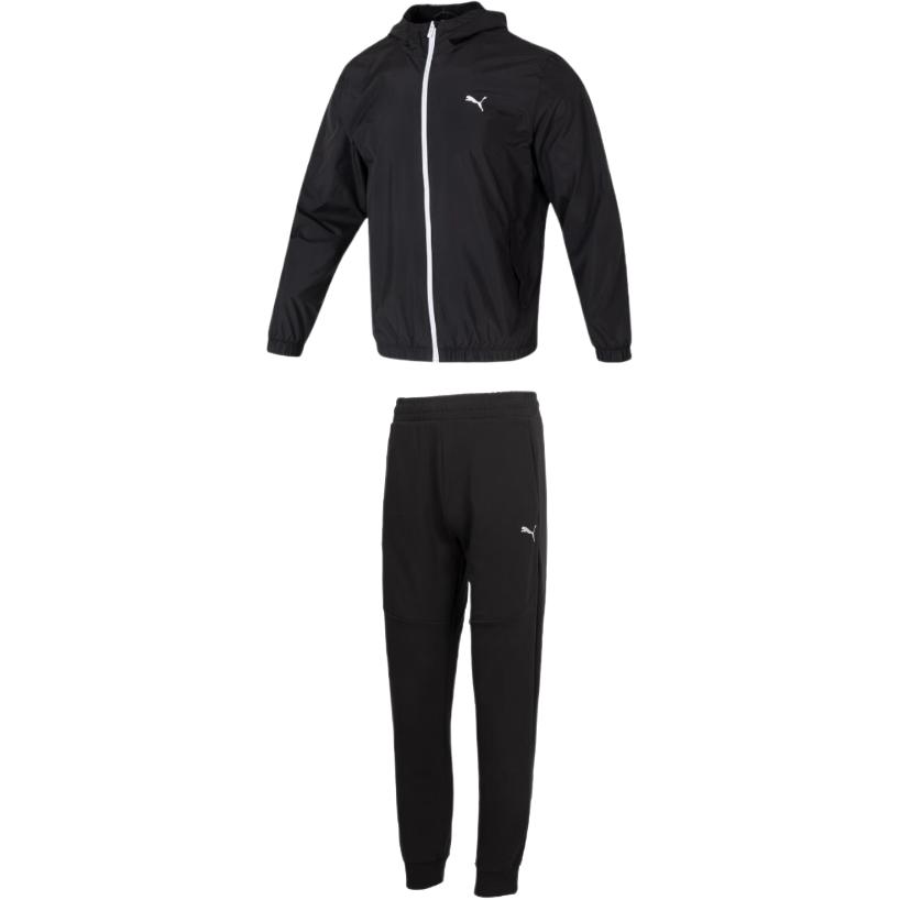 Повседневный спортивный костюм мужской топ+черные брюки PUMA, черный
Повседневный спортивный костюм мужской топ+черные брюки PUMA, черный