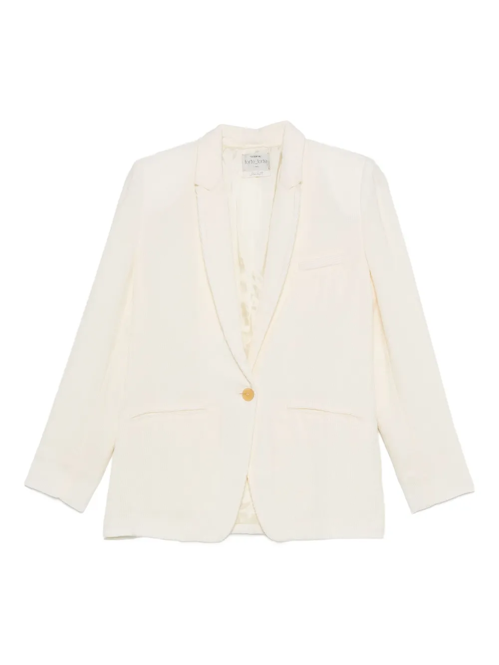 Однобортный пиджак Forte Forte, нейтральный
Однобортный пиджак Forte Forte, нейтральный