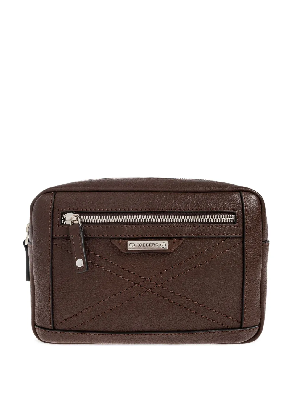 Сумка на пояс из кожи Iceberg, коричневый
Сумка на пояс из кожи Iceberg, коричневый