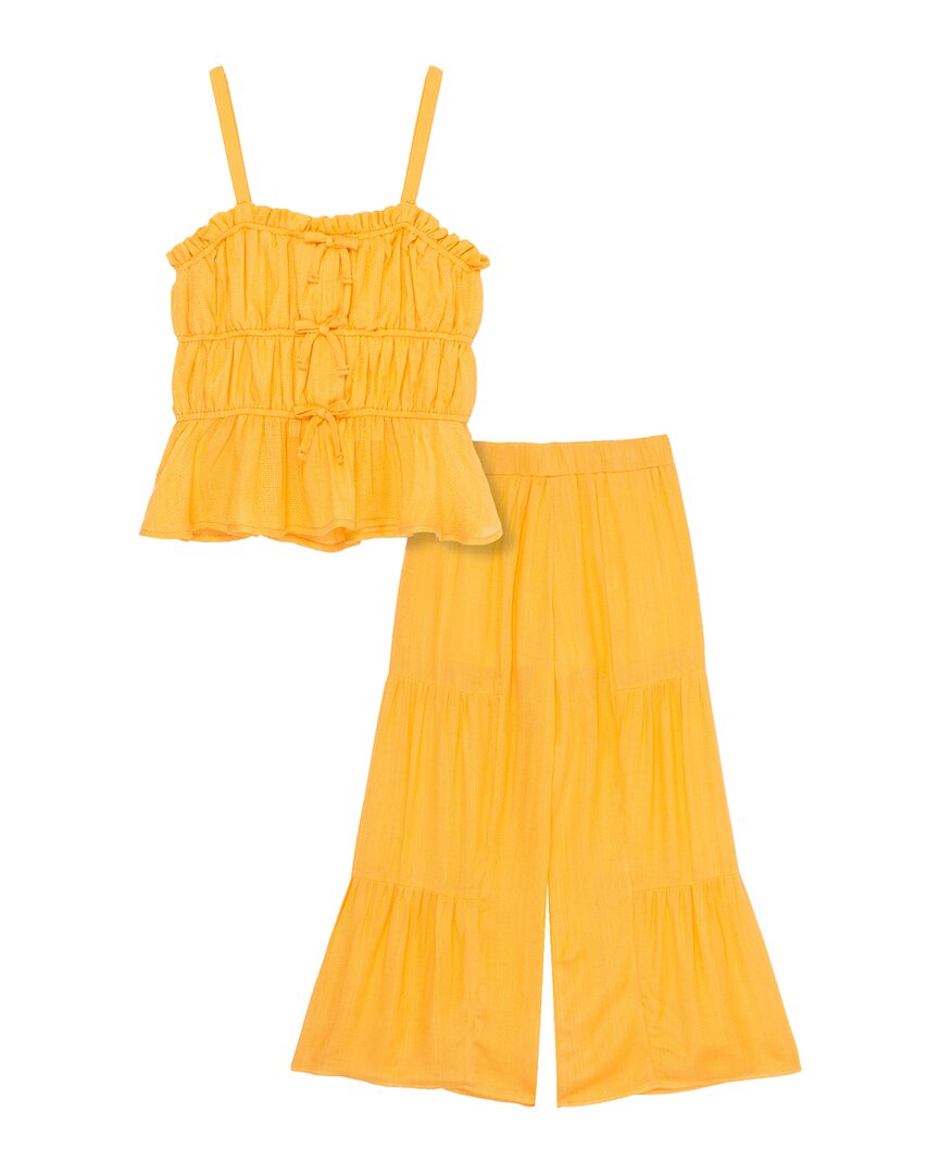 Комплект льняных брюк Truce Metallic, оранжевый 
Комплект льняных брюк Truce Metallic, оранжевый