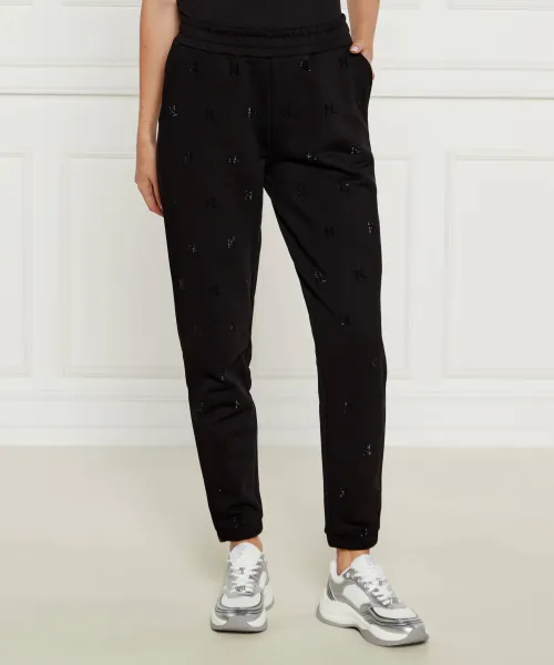 Спортивные брюки со стразами Regular fit Karl Lagerfeld, черный
Спортивные брюки со стразами Regular fit Karl Lagerfeld, черный