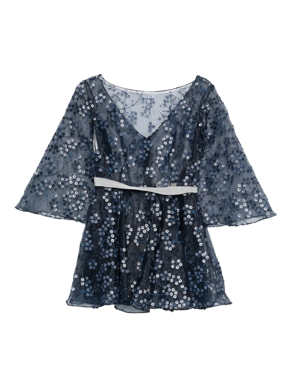 Топ с рукавами колокол и цветочной вышивкой Gemy Maalouf, синий
Топ с рукавами колокол и цветочной вышивкой Gemy Maalouf, синий