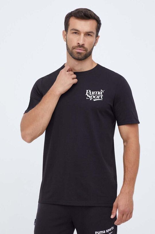 Хлопковая футболка Puma, черный
Хлопковая футболка Puma, черный