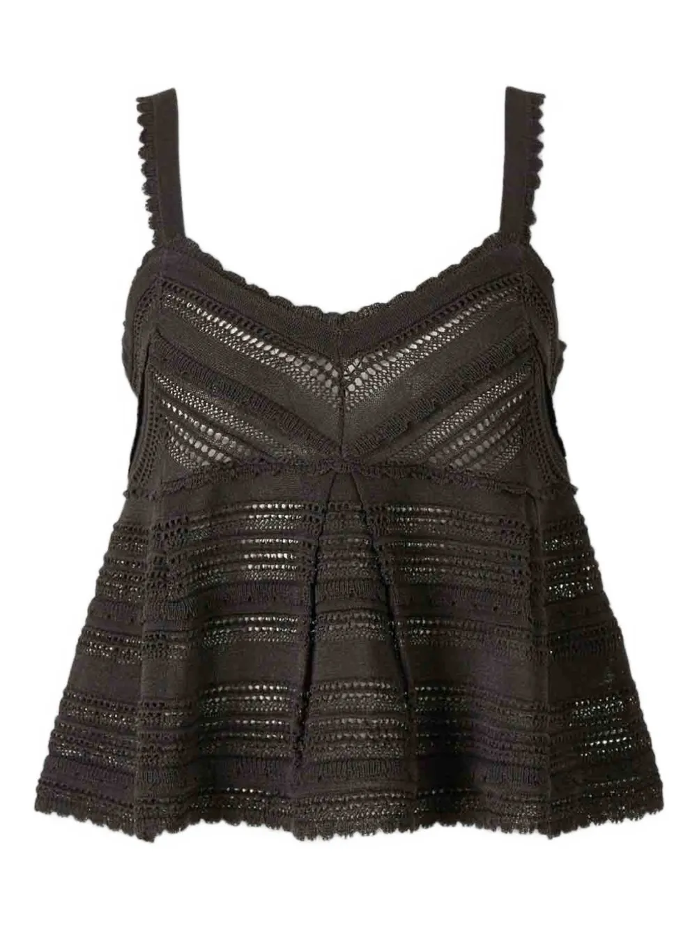 Топ Lucky Lace с фигурным краем Zimmermann, черный
Топ Lucky Lace с фигурным краем Zimmermann, черный