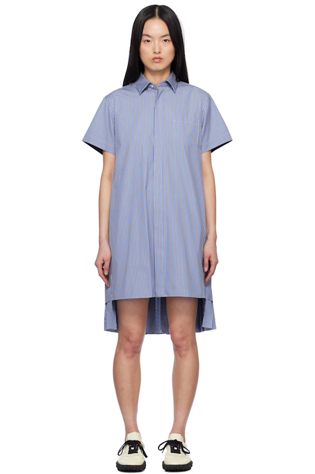 Хлопковое поплиновое мини-платье Sacai, синий
Хлопковое поплиновое мини-платье Sacai, синий