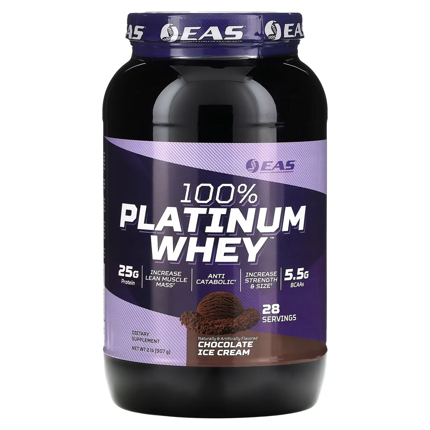 100% Platinum Whey, шоколадное мороженое, 2 фунта (907 г) Eas
100% Platinum Whey, шоколадное мороженое, 2 фунта (907 г) Eas