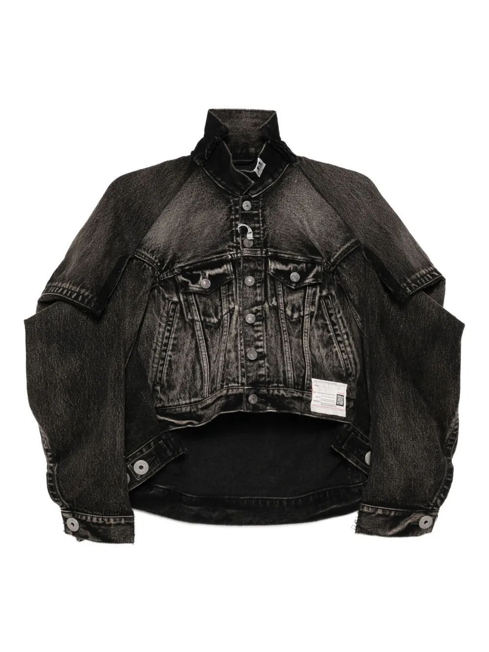 Джинсовая куртка с эффектом потертости Maison Mihara Yasuhiro, черный
Джинсовая куртка с эффектом потертости Maison Mihara Yasuhiro, черный