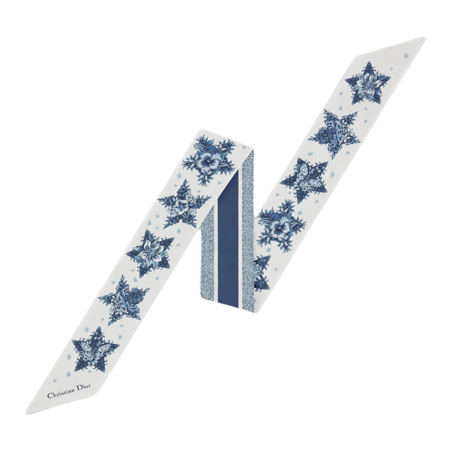 DIOR Шёлковый шарф, White/Marine Blue
DIOR Шёлковый шарф, White/Marine Blue