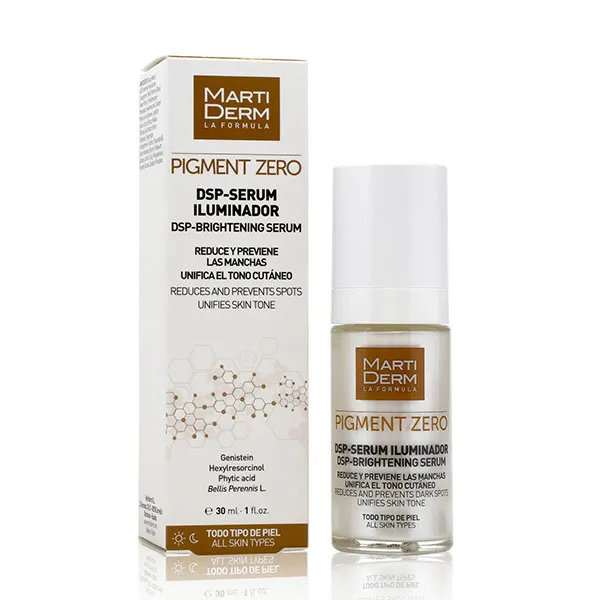 Осветляющая депигментирующая сыворотка Pigment Zero Dsp-Serum Iluminador Martiderm, 30 ml
Осветляющая депигментирующая сыворотка Pigment Zero Dsp-Serum Iluminador Martiderm, 30 ml