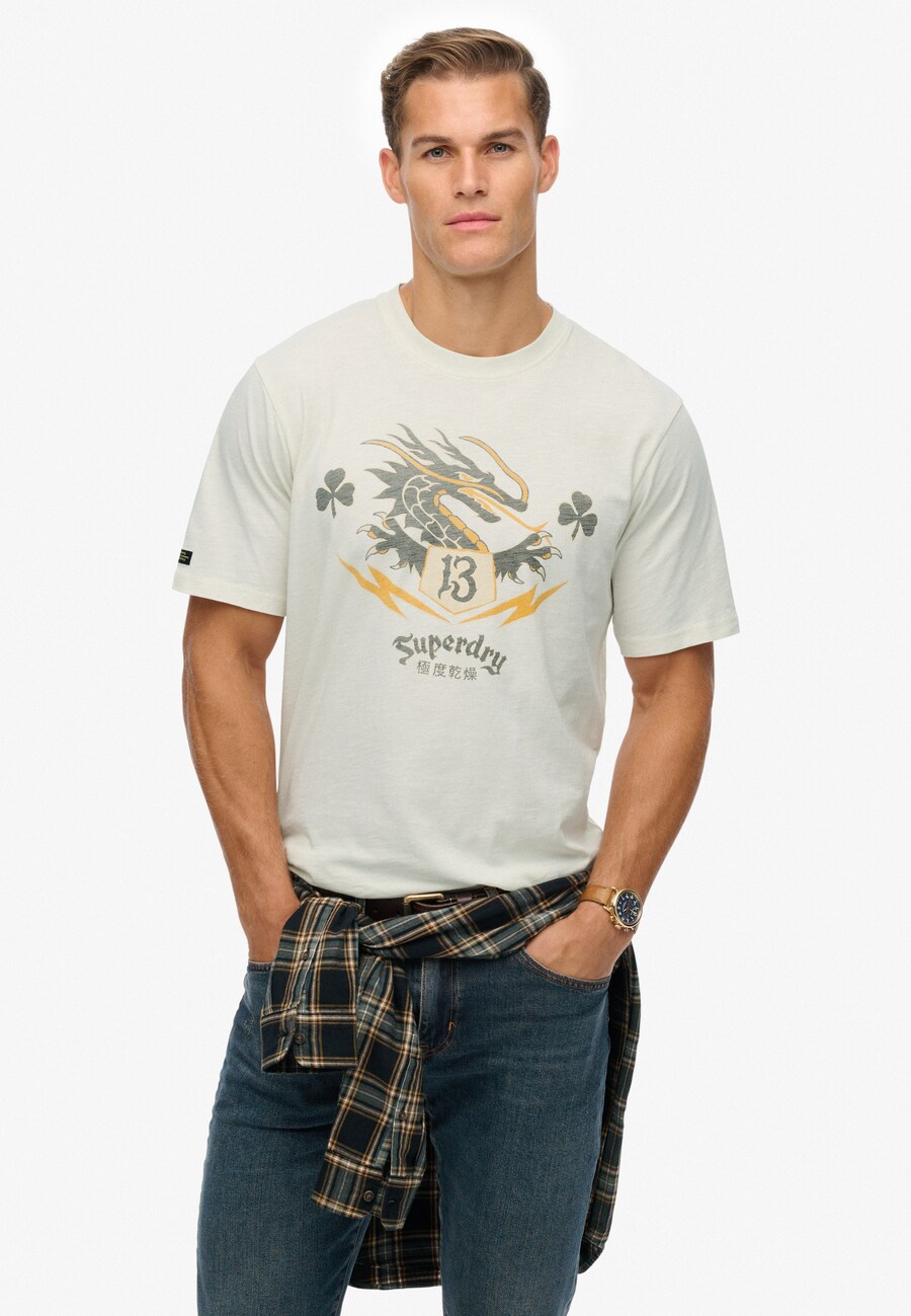 Рубашка Superdry Campaign Souvenir, кремовый
Рубашка Superdry Campaign Souvenir, кремовый