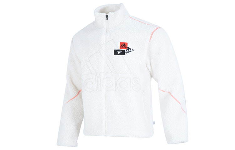 Бархатная куртка мужская белая Adidas, белый 
Бархатная куртка мужская белая Adidas, белый