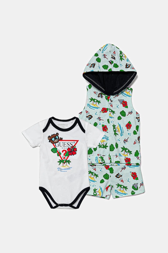Комплект для новорожденного 3 предмета Guess, зеленый
Комплект для новорожденного 3 предмета Guess, зеленый