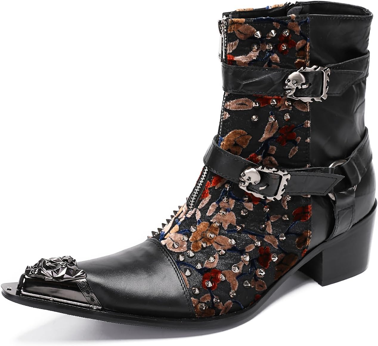 Кожаные ковбойские сапоги Santimon Mens с металлическим носком, скелетной пуговицей и ботинками Челси для мужчин, модные повседневные, вечеринка, бальный зал, высокие западные сапоги для мальчиков, черный
Кожаные ковбойские сапоги Santimon Mens с металлическим носком, скелетной пуговицей и ботинками Челси для мужчин, модные повседневные, вечеринка, бальный зал, высокие западные сапоги для мальчиков, черный