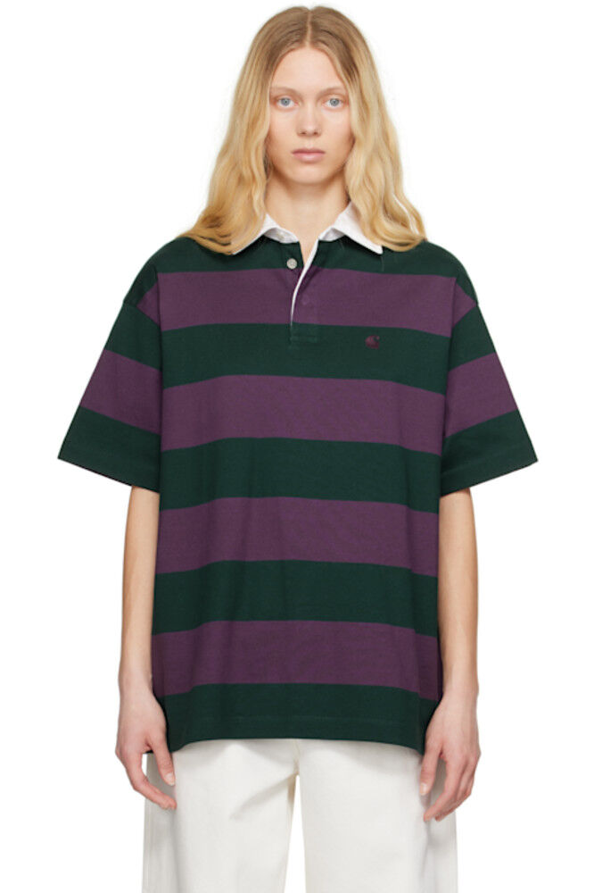 Поло Seffner зеленого и фиолетового цветов Carhartt Work In Progress
Поло Seffner зеленого и фиолетового цветов Carhartt Work In Progress