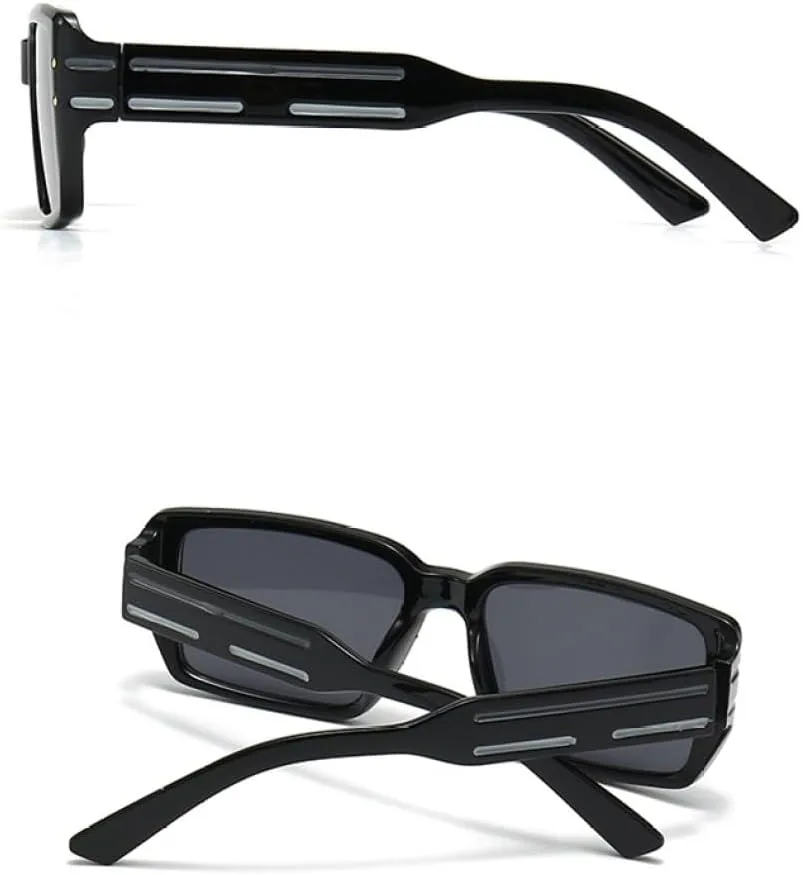 Квадратные солнцезащитные очки для женщин и мужчин, модные солнцезащитные очки в винтажном стиле панк, женские солнцезащитные очки с заклепками MTZJH, Black Black
Квадратные солнцезащитные очки для женщин и мужчин, модные солнцезащитные очки в винтажном стиле панк, женские солнцезащитные очки с заклепками MTZJH, Black Black