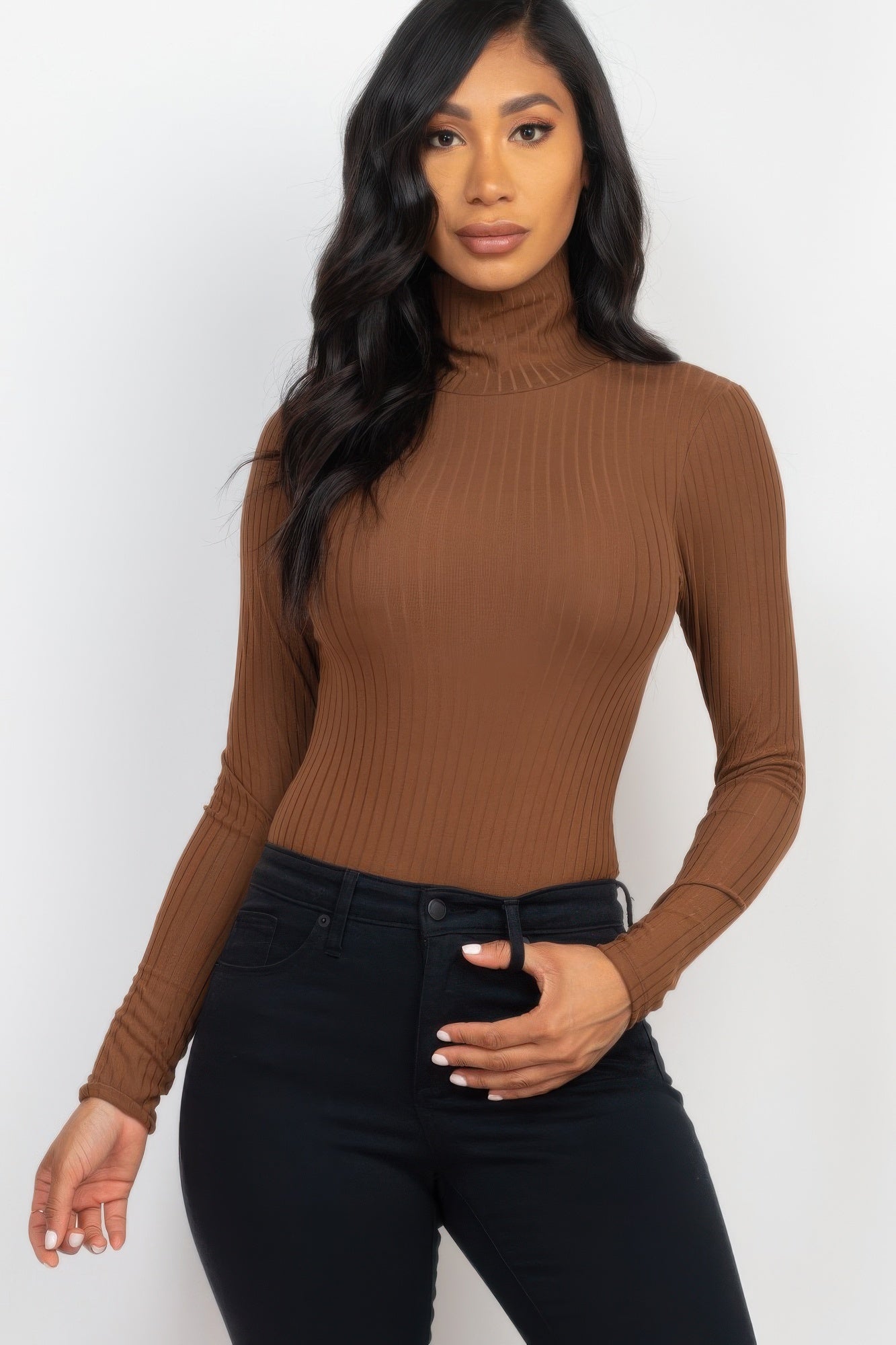 FASHNZFAB Женский ребристый боди с длинным рукавом и водолазкой, цвет downtown brown
FASHNZFAB Женский ребристый боди с длинным рукавом и водолазкой, цвет downtown brown