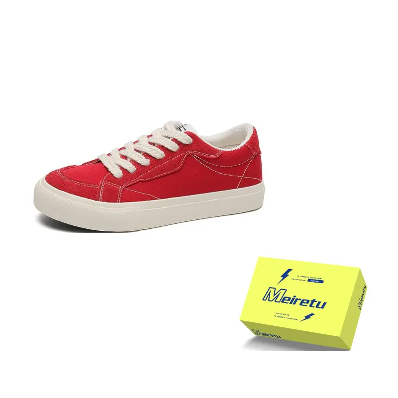 Meiretu Антискользящие износостойкие низкие скейтерские кроссовки мужские красные, цвет Red
Meiretu Антискользящие износостойкие низкие скейтерские кроссовки мужские красные, цвет Red