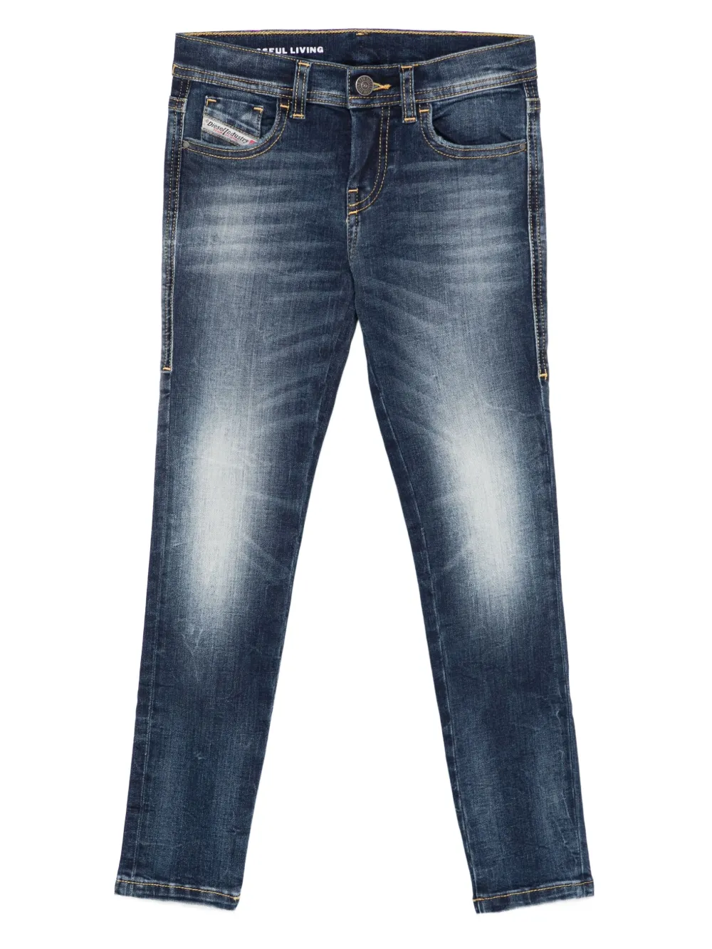 Джинсы с эффектом потертости Diesel Kids, синий
Джинсы с эффектом потертости Diesel Kids, синий